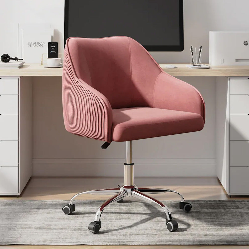 Leisel Task Chair Pink | Adjustable Office Chair Pink