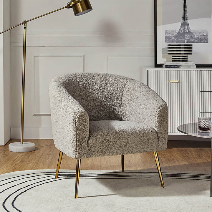 Herrin Accent Chair Beige | Scandinavian Accent Chair Beige