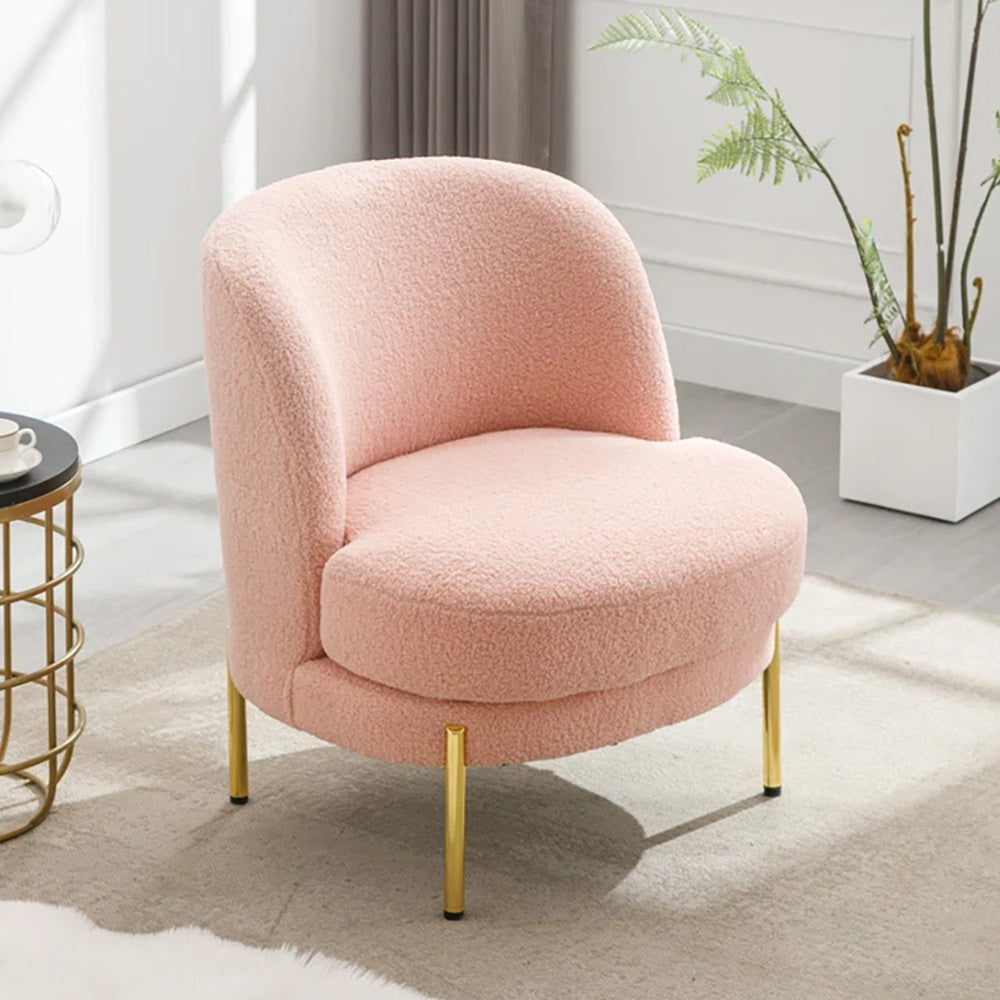 Addaly Accent Chair Pink | Modern Home Accent Chair Rose Pink