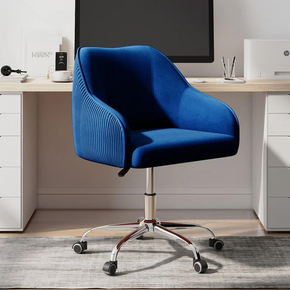 Leisel Task Chair Blue | Adjustable Office Chair Blue