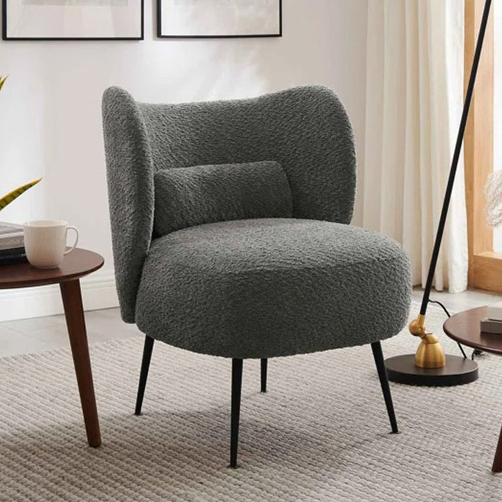 Collin Accent Chair Grey | Wooden Frame Accent Chair Grey