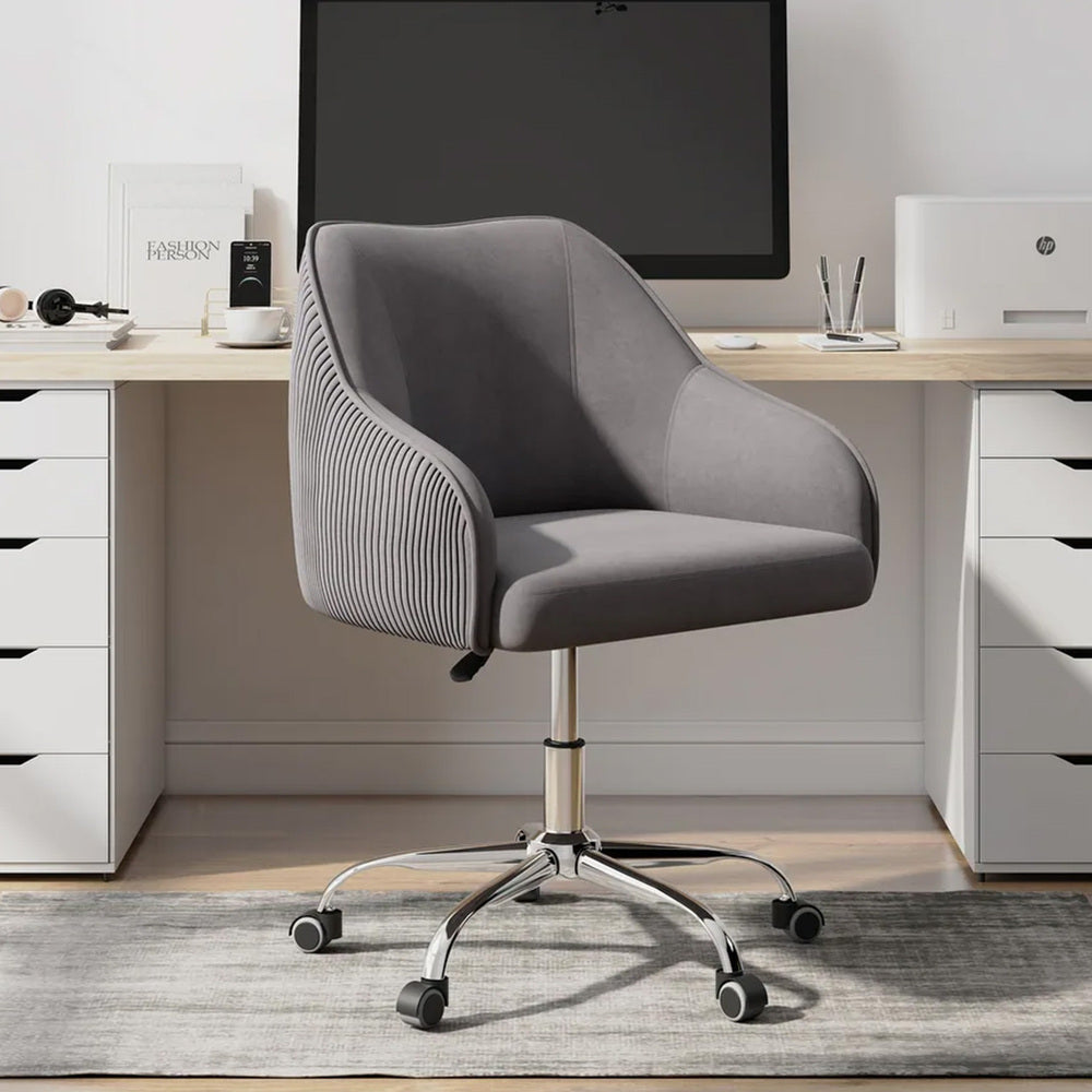 Leisel Task Chair Grey | Adjustable Office Chair Grey