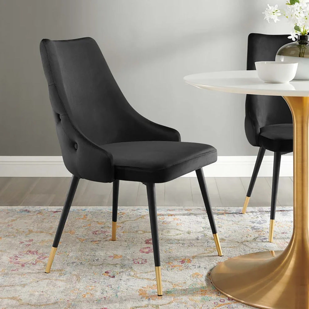 Sumra Accent Chair Black | Premium Lounge Accent Chair Charcoal Black