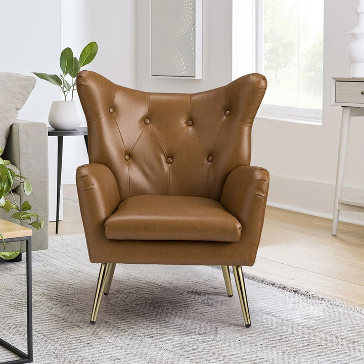 Hedley Accent Chair Tan | Classic Armchair Tan