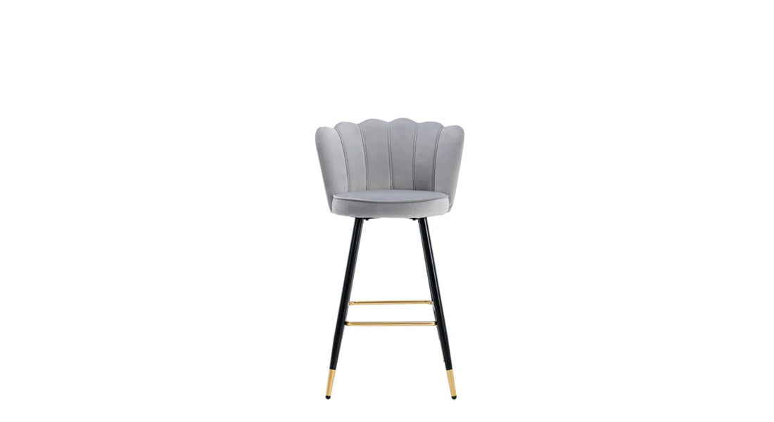 Flower Counter Stool - Grey