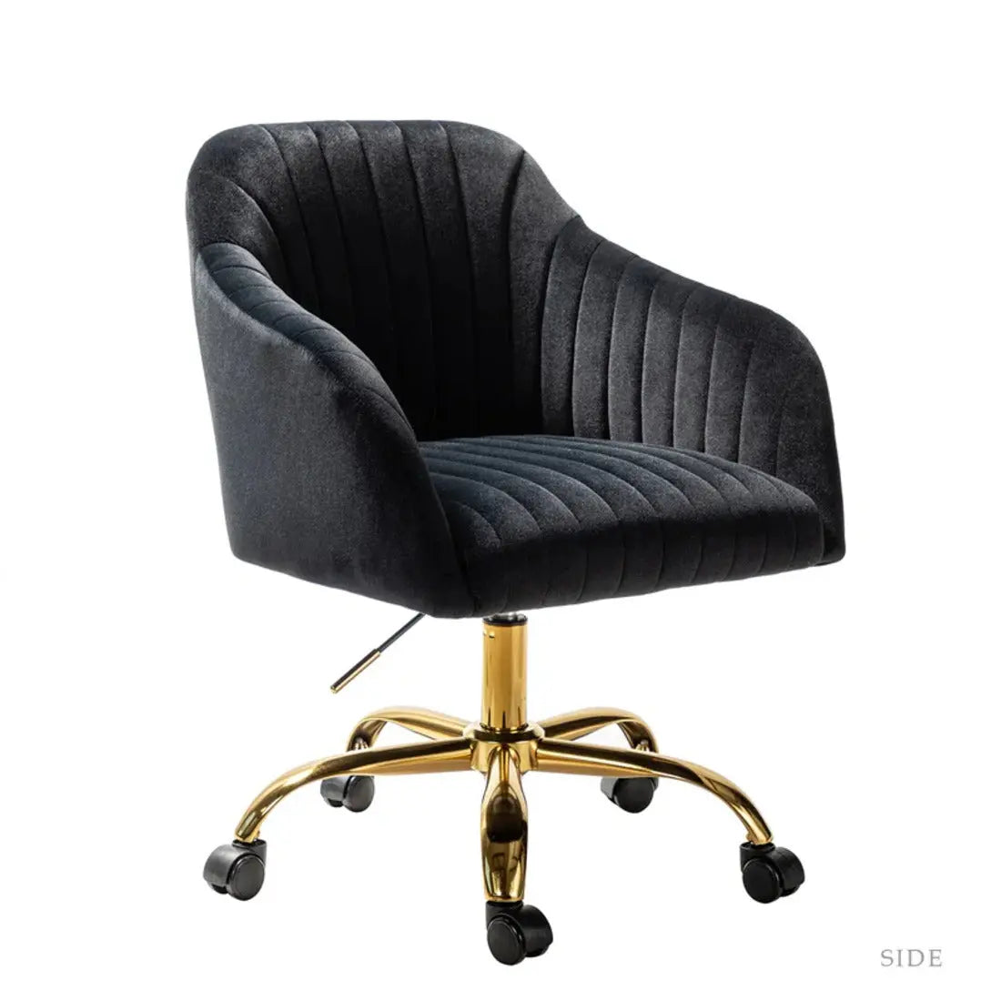 Louise Upholstered Task Chair – Black