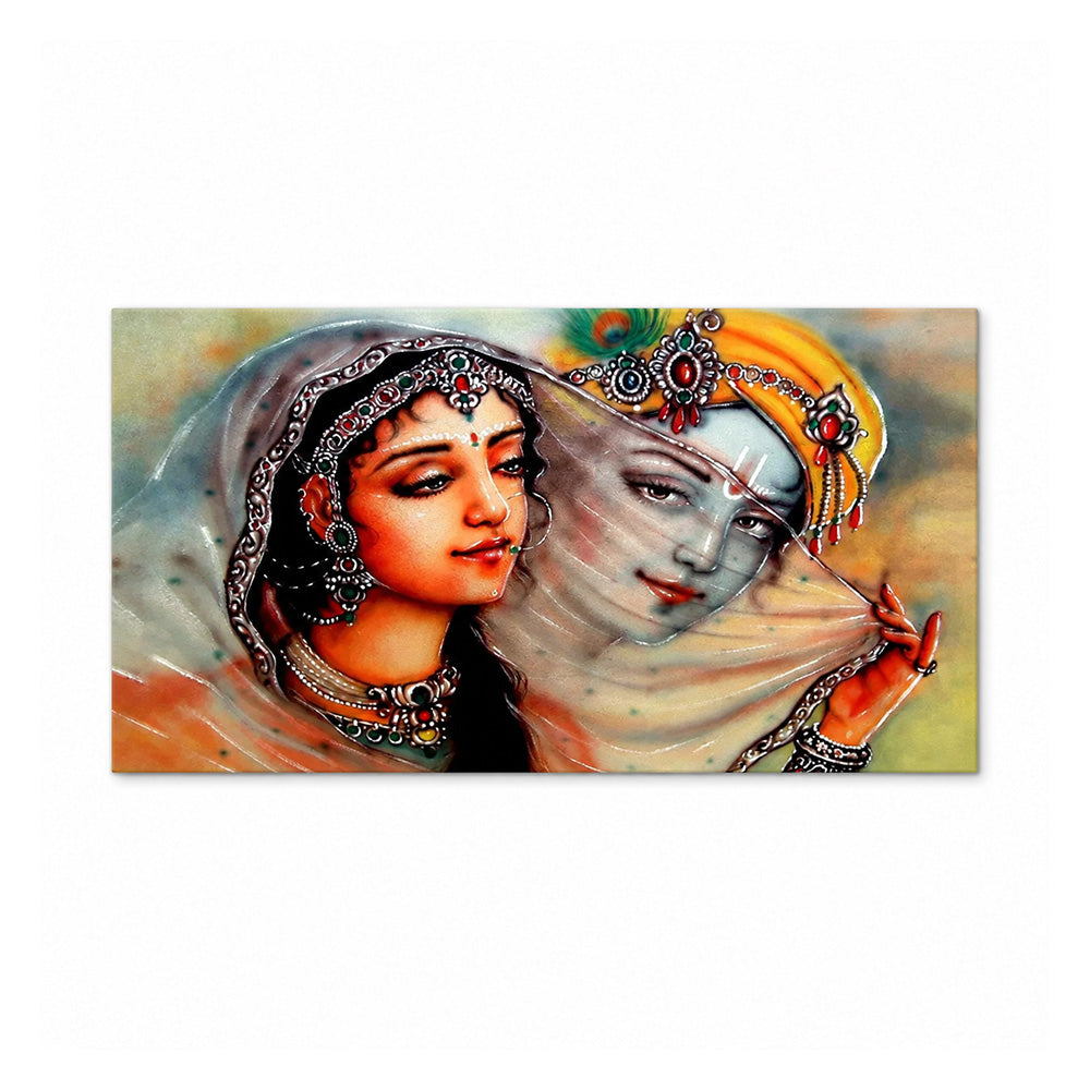 Radha Krishna & Mirabai Eternal Love Canvas Wall Painting
