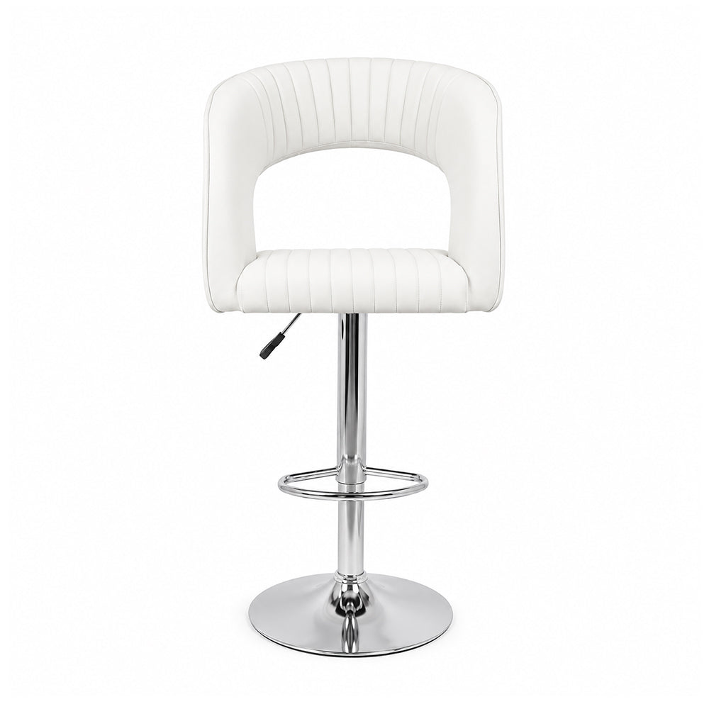Doe Buck Dee Swiel Bar Stool|White