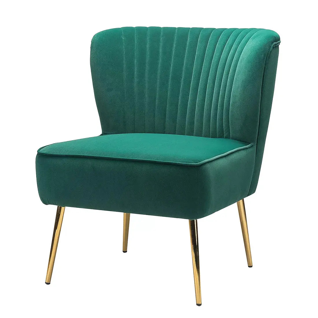 Luna Tufted Accent Chair – Sea Green