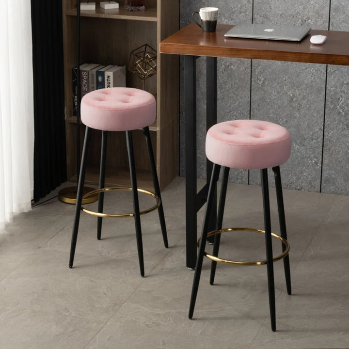 Ceazar Counter Stool - Pink