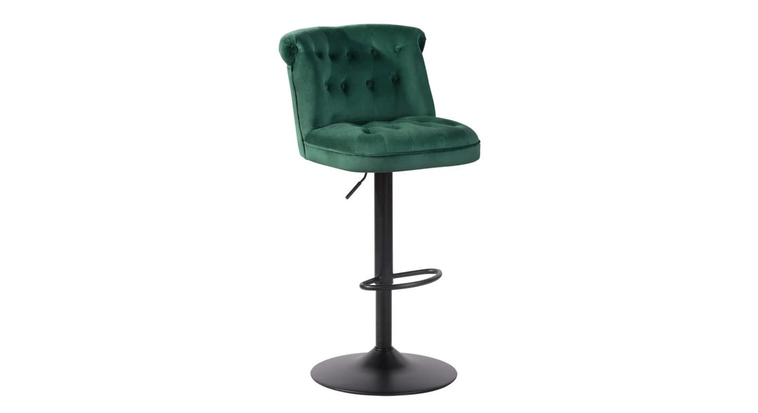 Cellan Swiel Adjustable Bar Stool - Green