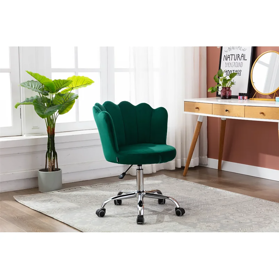 Preglo Task Chair Green | Ergonomic Office Task Chair Mint Green