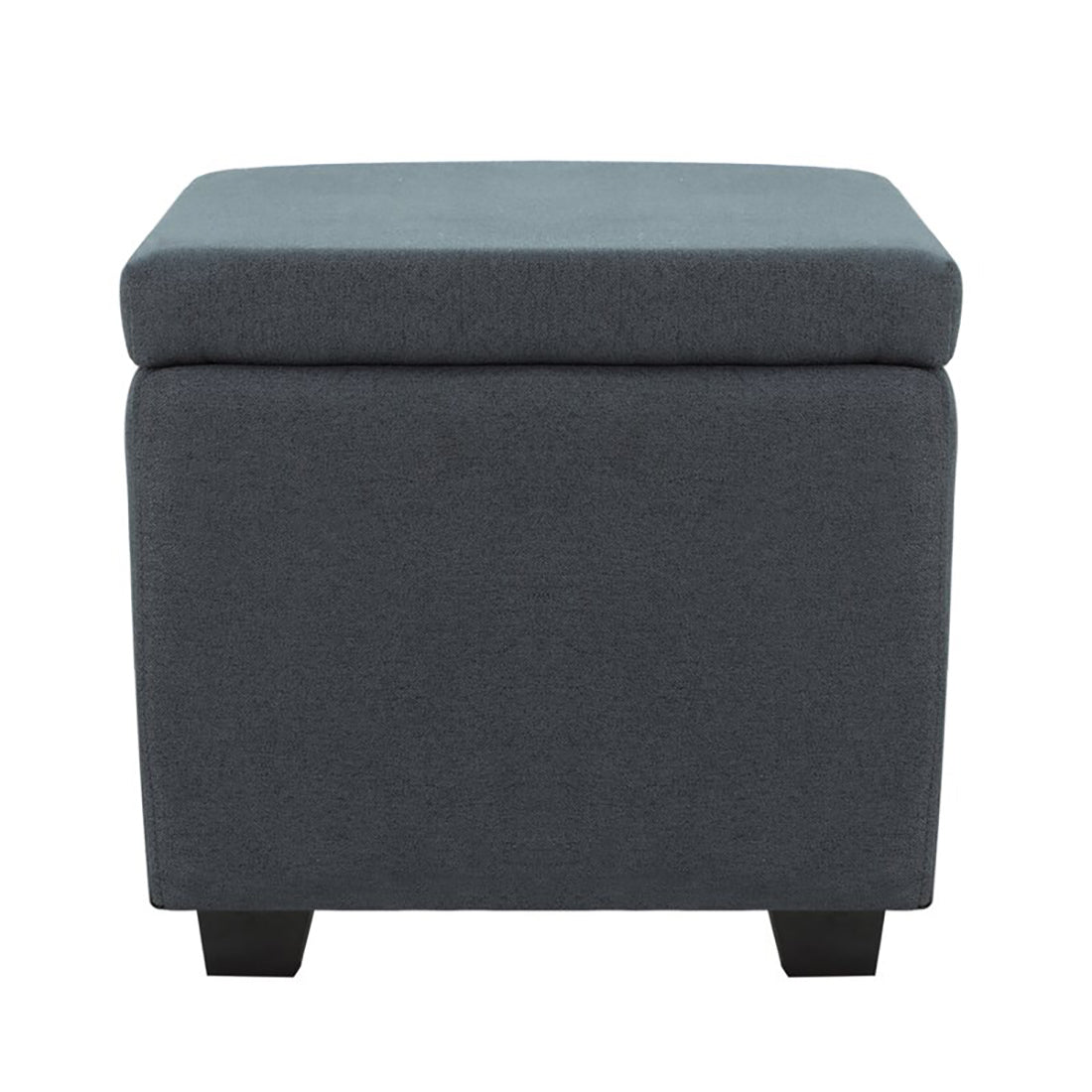 Square Stoage Ottoman With Storage Grey