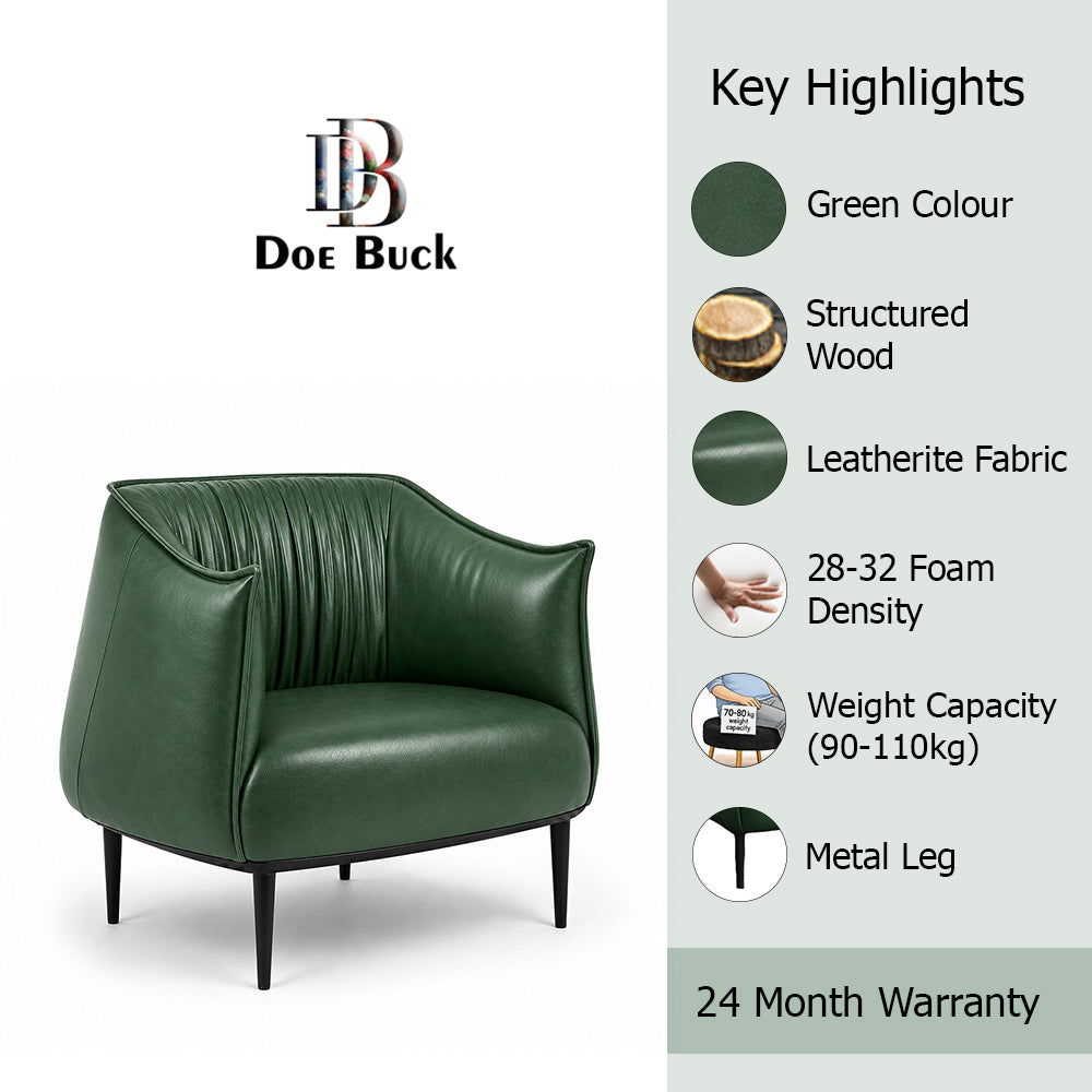 Almeda Lounge Chair| Green