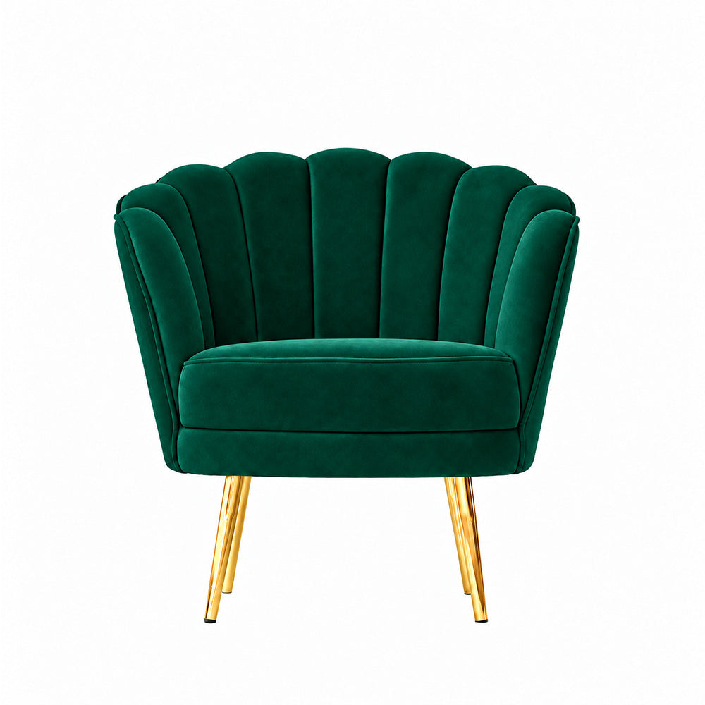 Shell Motif Accent Chair