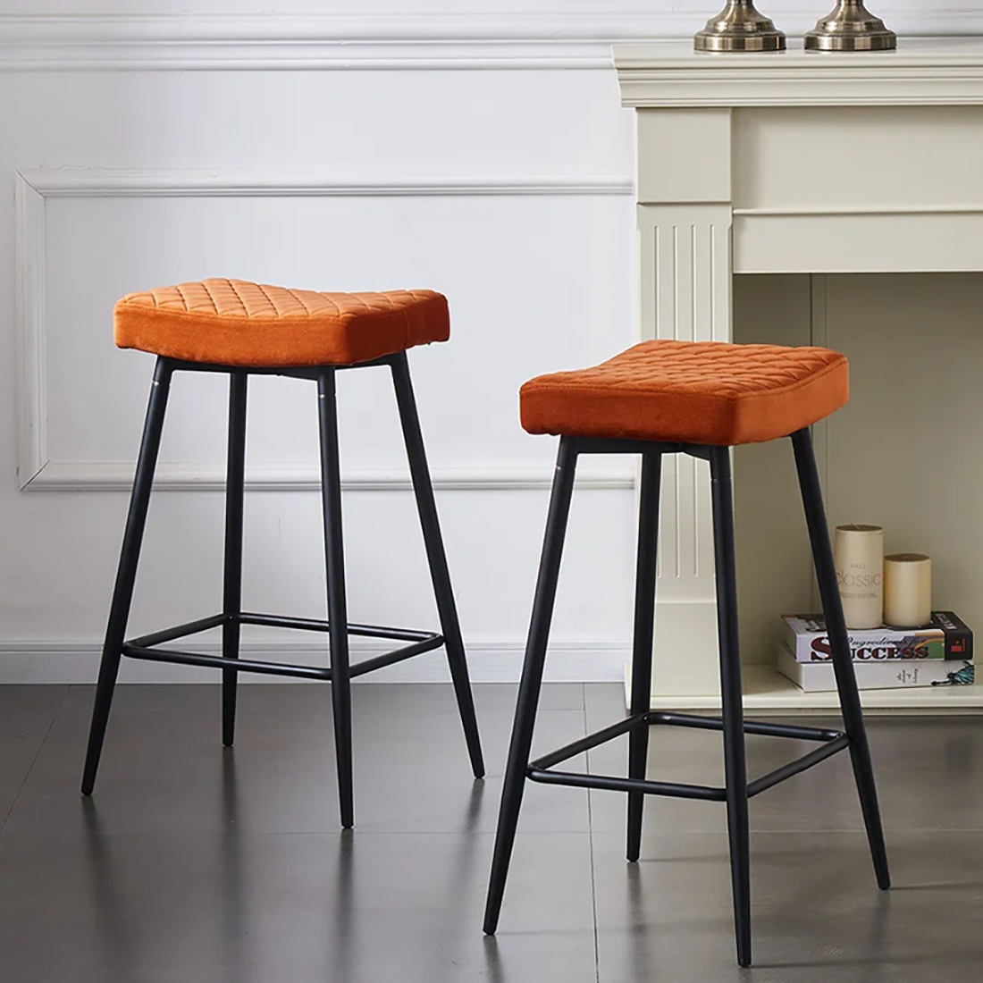 Gemm Bar Stool - Orange
