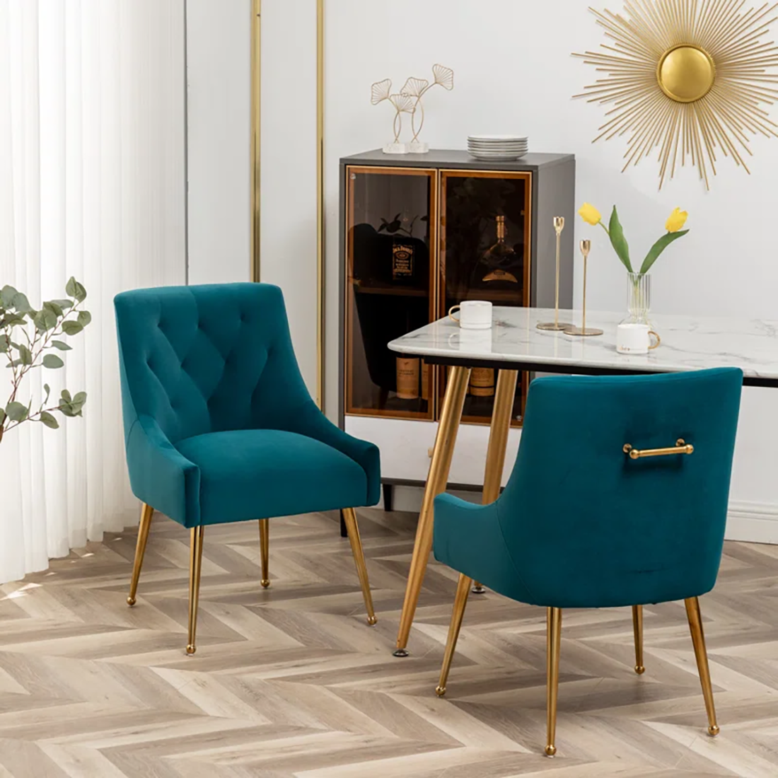 Asul Accent Chair Teal | Designer Accent Chair Teal Blue