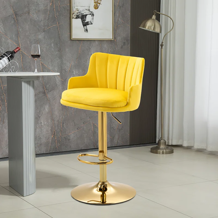 Oliver Bar Stool - Mustard