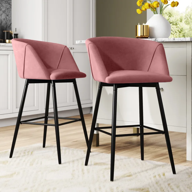 Clea Counter Stool - Pink