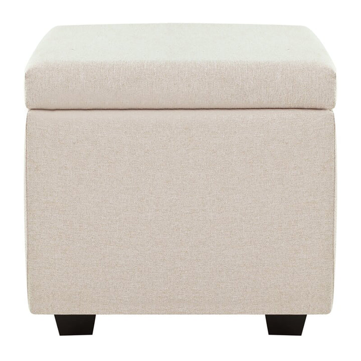 Square Stoage Ottoman With Storage White