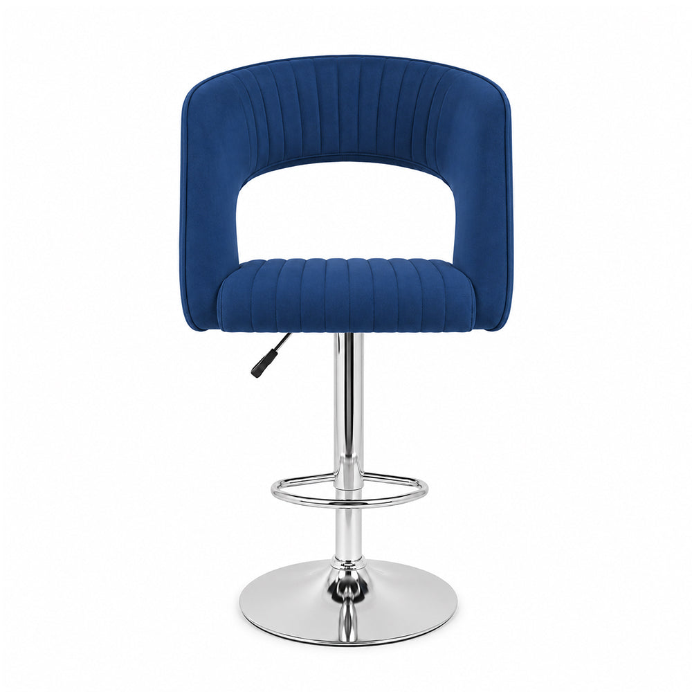 Doe Buck Dee Swiel Bar Stool|Blue