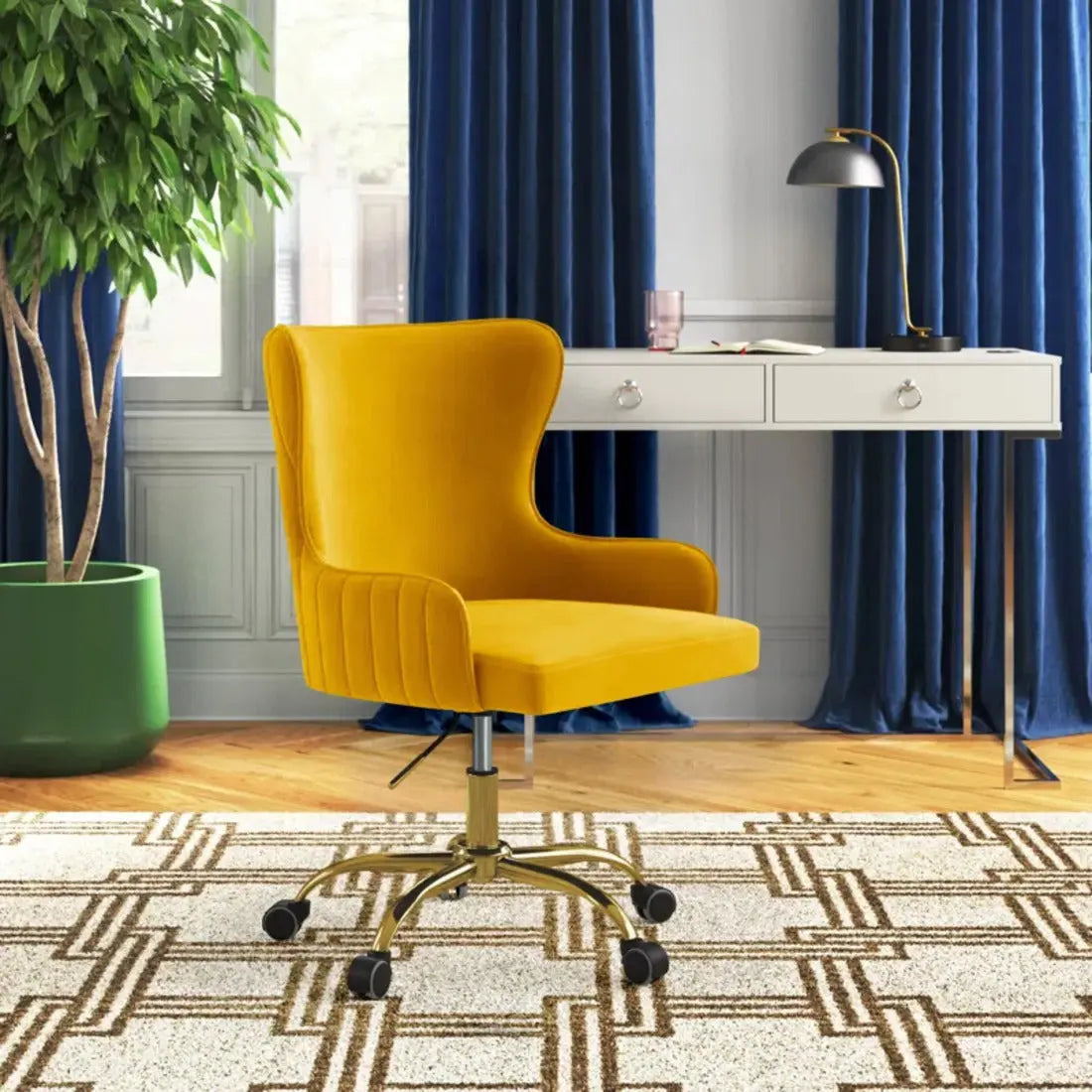 Adan Ergonomic Task Chair – Yellow