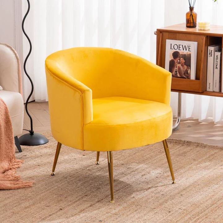 Jiba Accent Chair Pink | Plush Lounge Accent Chair Soft Pink
