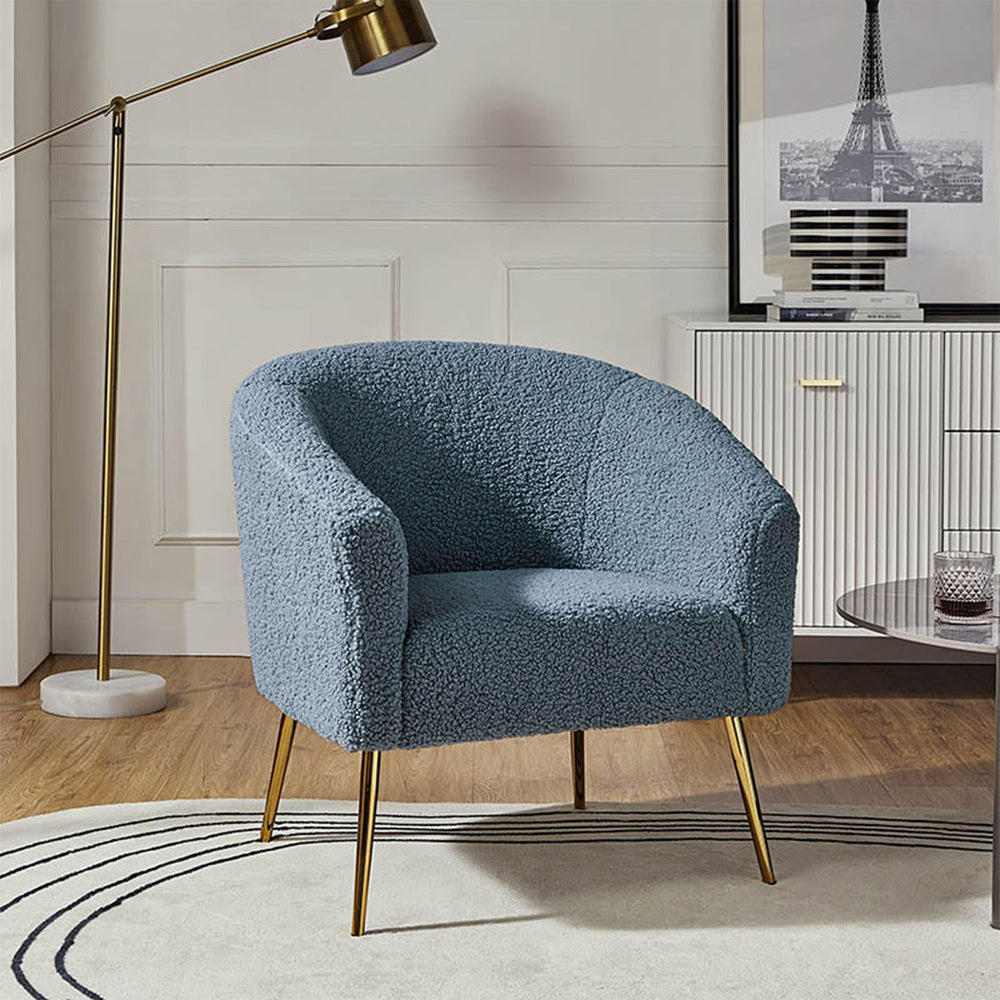 Herrin Accent Chair Blue | Scandinavian Accent Chair Blue
