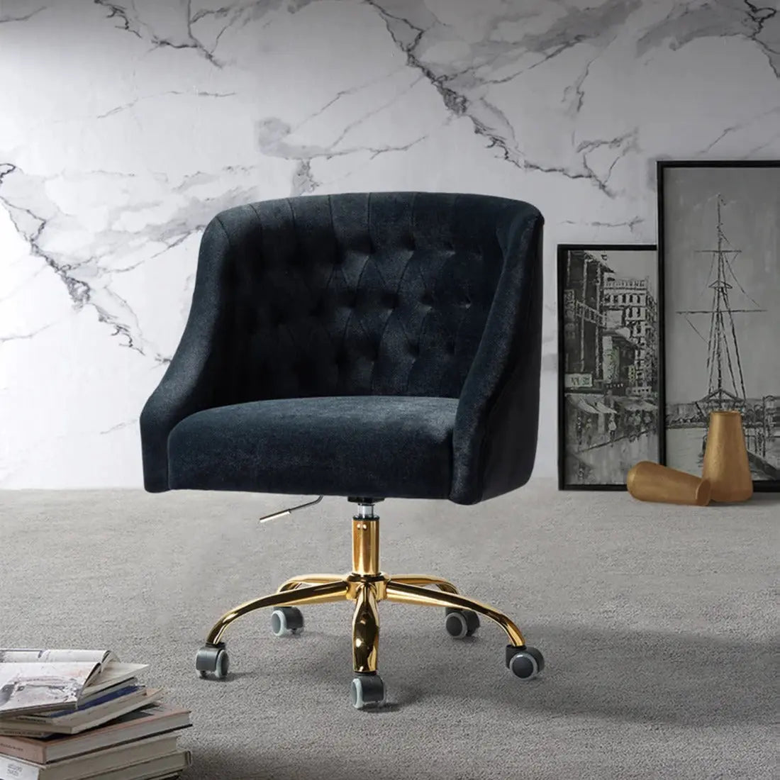 Clemence Modern Task Chair – Black