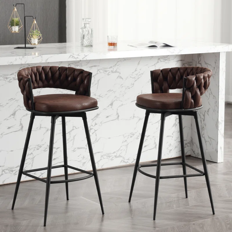 Presley Bar Stool - Dark Brown
