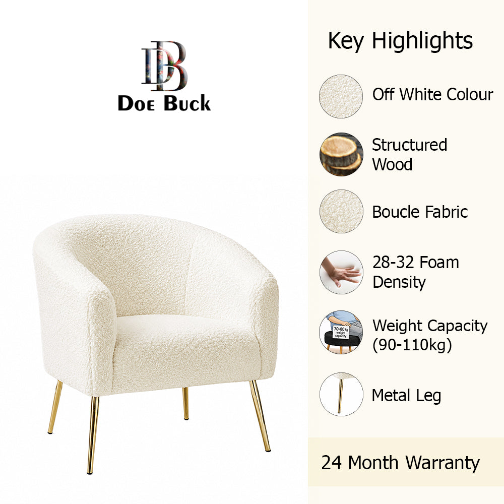 Herrin Accent Chair| White
