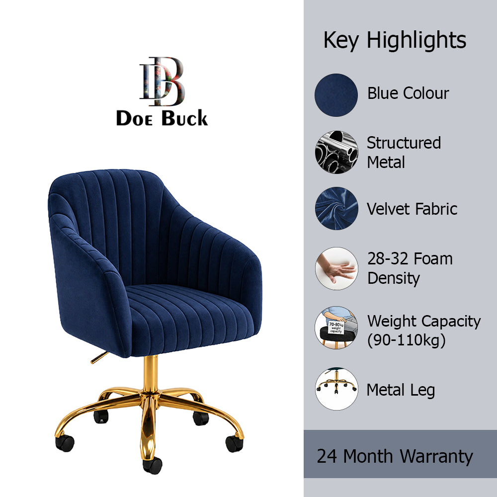 Louise Office Chair| Blue