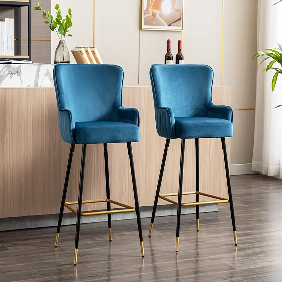 Nolen Bar Stool - Blue