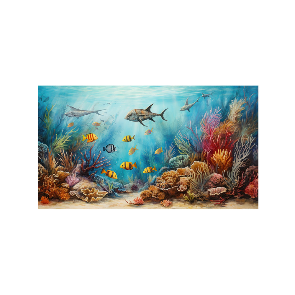 Coral Reef Underwater Canvas Wall Painting