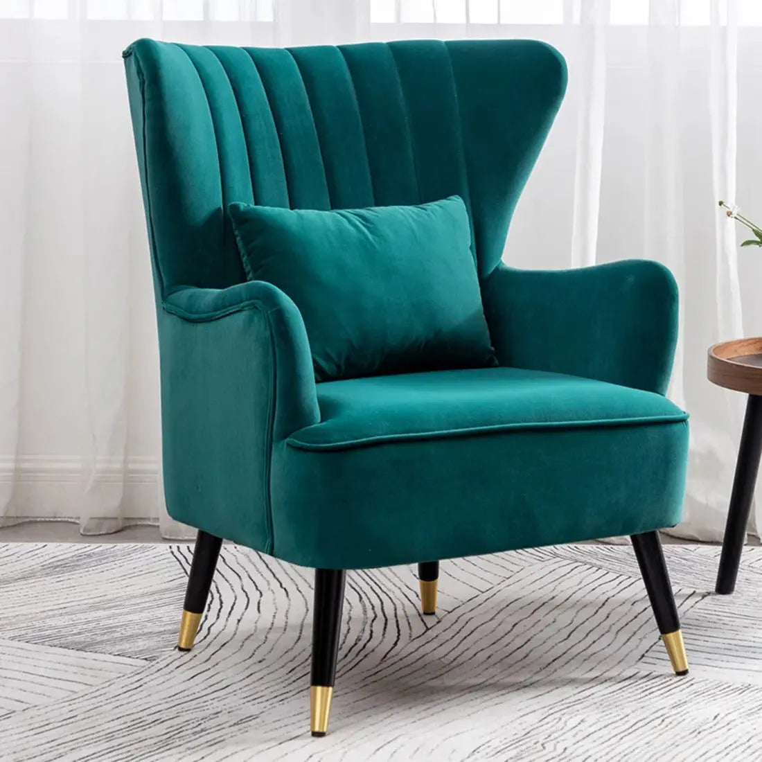 Azriela Accent Lounge Chair – Teal