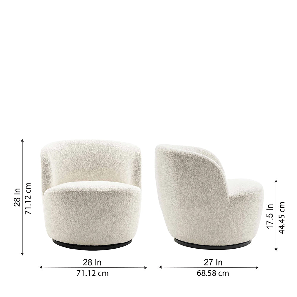 Nikoli Accent Chair | White