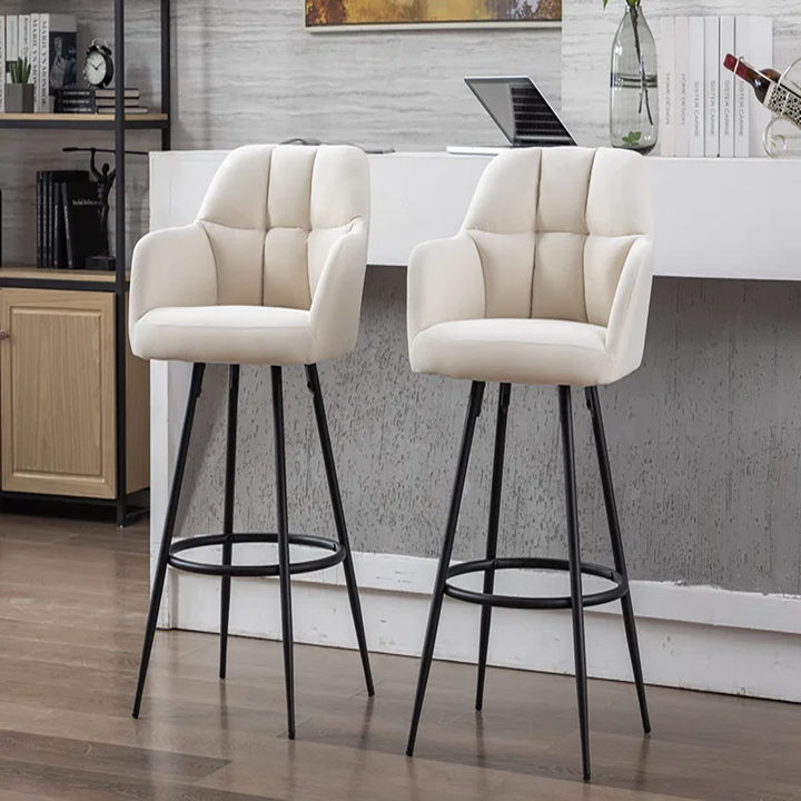 Cayden Bar Stool - White
