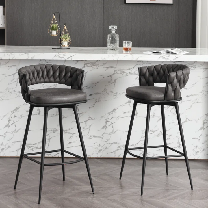 Presley Bar Stool - Charcoal Grey
