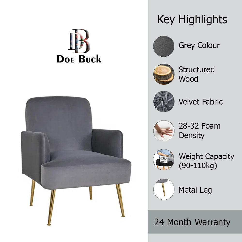 Esme Accent Chair|Grey