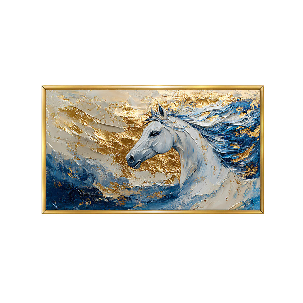 Majestic White Horse Canvas Wall Painting