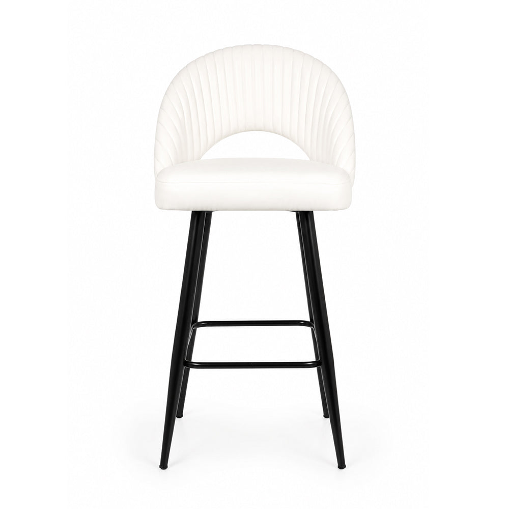 Doe Buck Elmore Bar Stool|White