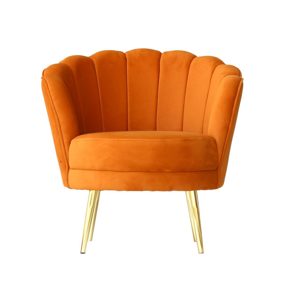 Shell Motif Accent Chair