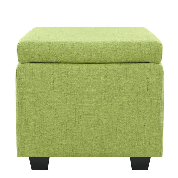 Square Stoage Ottoman With Storage Green