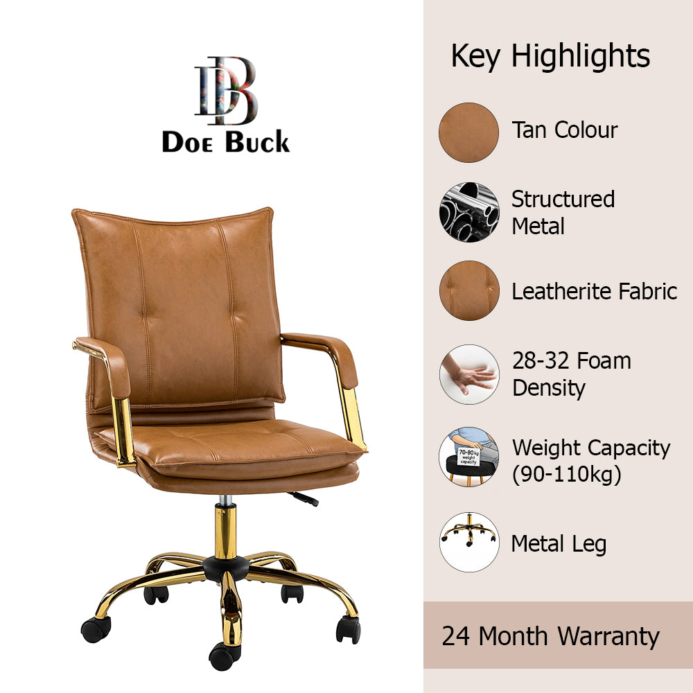 Marlon Office Chair| Tan