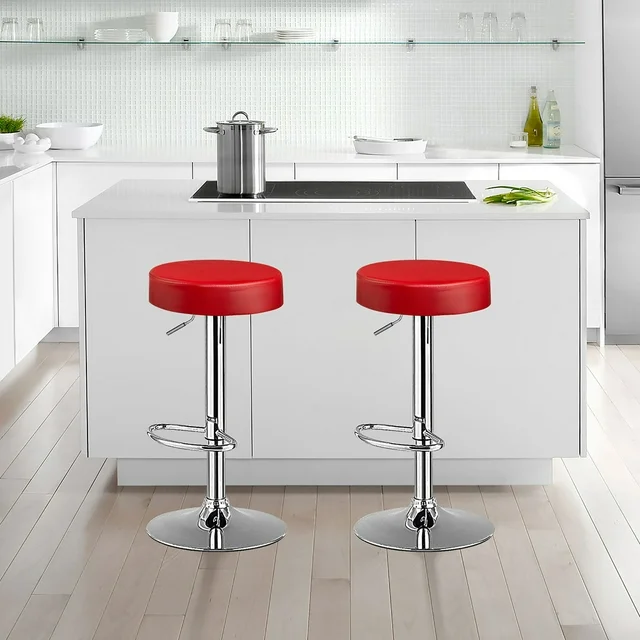 Linon Bar Stool - Red