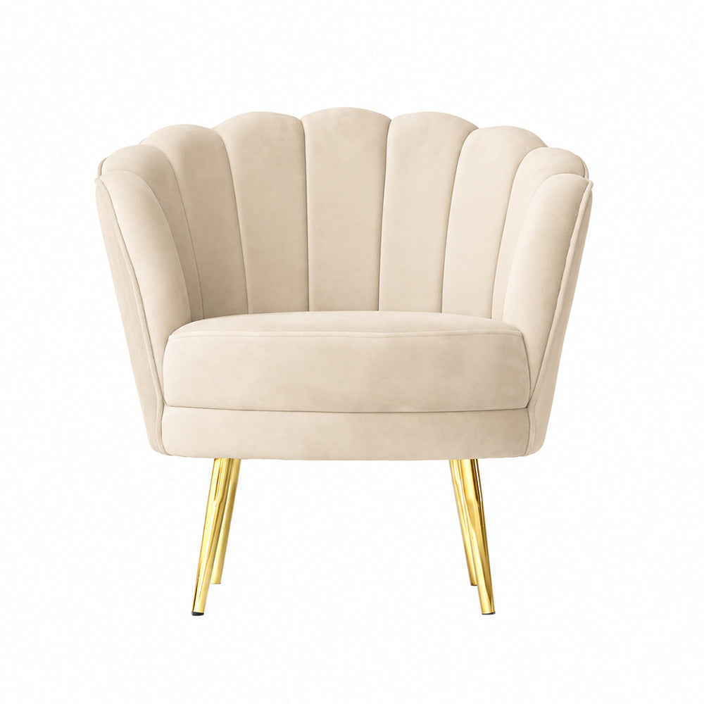 Shell Motif Accent Chair