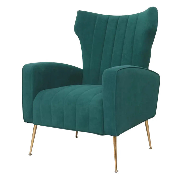Orion Wingback Accent Chair – Green
