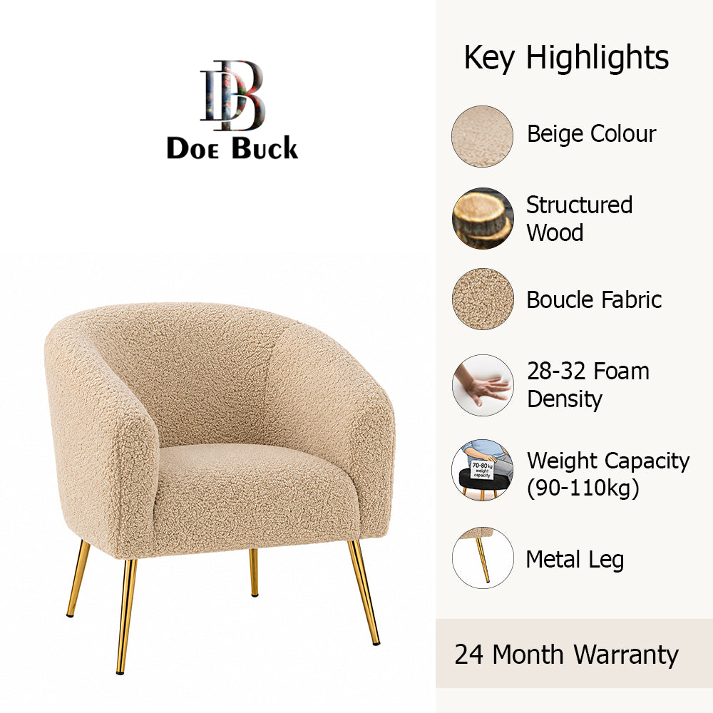 Herrin Accent Chair| Beige