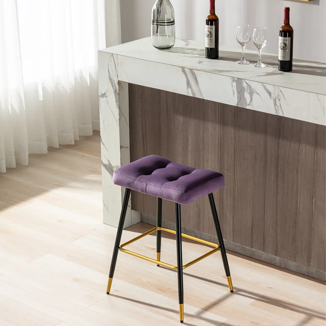 Julio Counter Stool - Purple