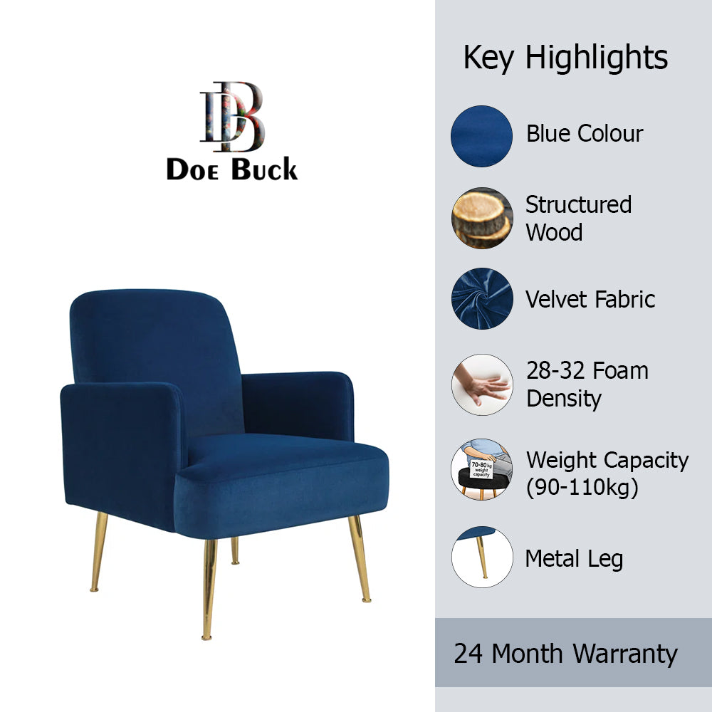 Esme Accent Chair|Blue
